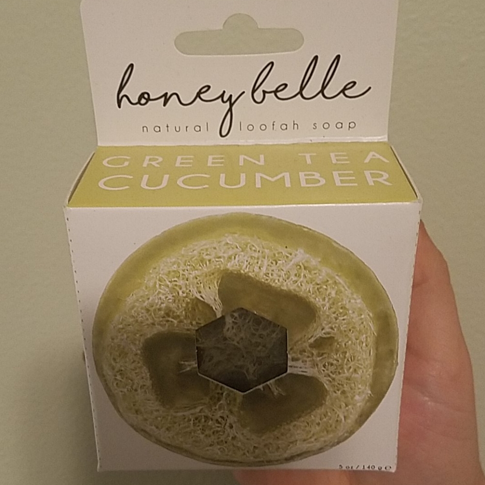Green tea cucumber loofah soap